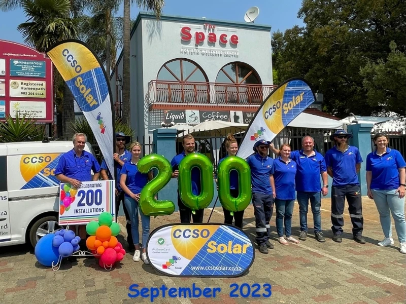 CCSO Solar celebrating installations